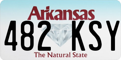 AR license plate 482KSY