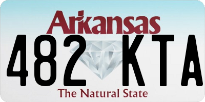 AR license plate 482KTA