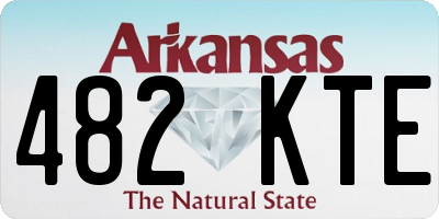 AR license plate 482KTE
