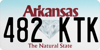 AR license plate 482KTK