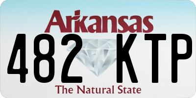 AR license plate 482KTP