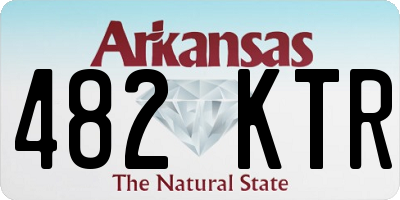 AR license plate 482KTR