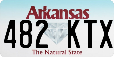 AR license plate 482KTX