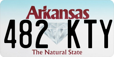 AR license plate 482KTY