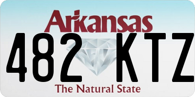 AR license plate 482KTZ