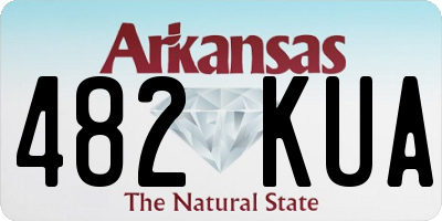 AR license plate 482KUA