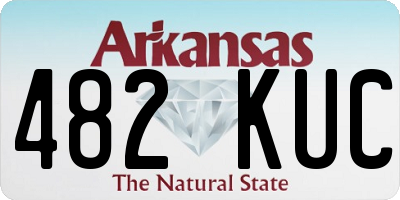 AR license plate 482KUC