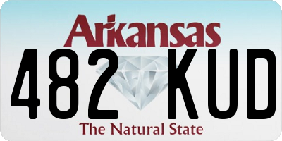 AR license plate 482KUD