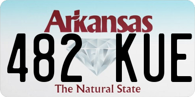 AR license plate 482KUE