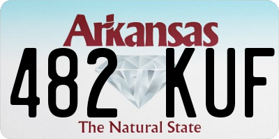 AR license plate 482KUF