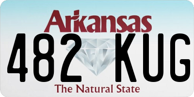 AR license plate 482KUG
