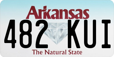 AR license plate 482KUI