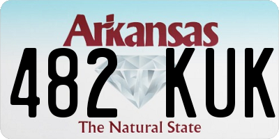 AR license plate 482KUK