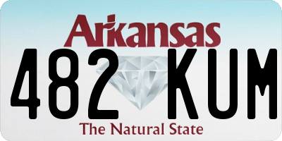 AR license plate 482KUM