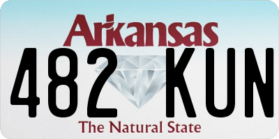 AR license plate 482KUN