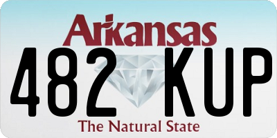 AR license plate 482KUP
