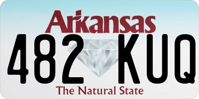 AR license plate 482KUQ