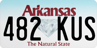 AR license plate 482KUS