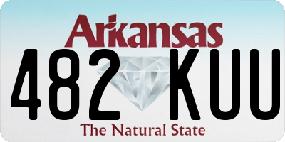 AR license plate 482KUU