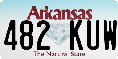AR license plate 482KUW