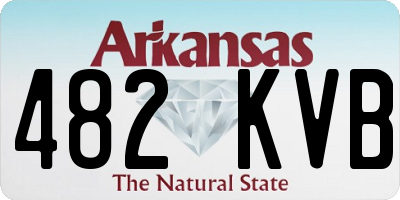 AR license plate 482KVB
