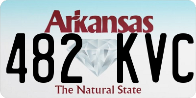 AR license plate 482KVC
