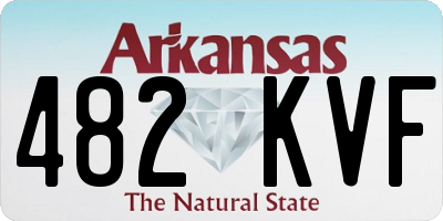 AR license plate 482KVF