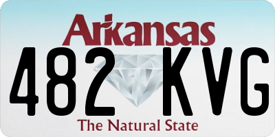 AR license plate 482KVG