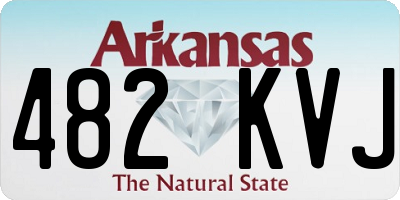 AR license plate 482KVJ