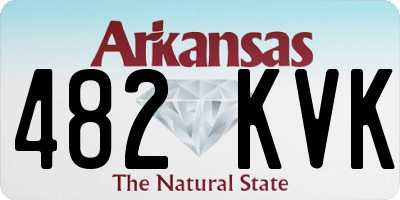 AR license plate 482KVK