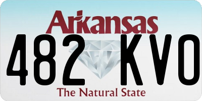 AR license plate 482KVO