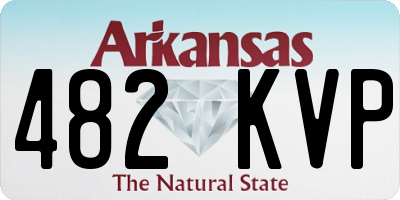 AR license plate 482KVP