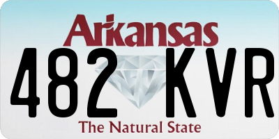 AR license plate 482KVR