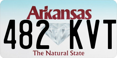 AR license plate 482KVT