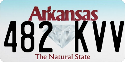 AR license plate 482KVV