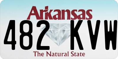 AR license plate 482KVW