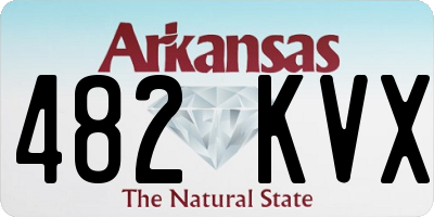 AR license plate 482KVX
