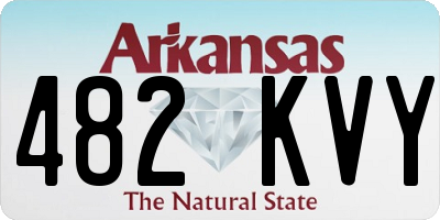 AR license plate 482KVY