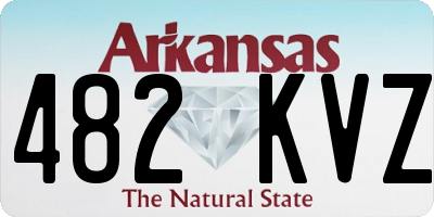 AR license plate 482KVZ