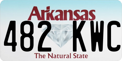 AR license plate 482KWC