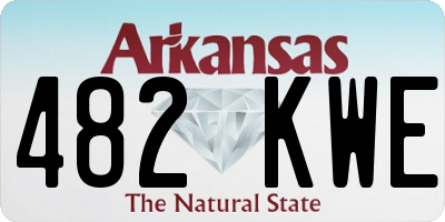 AR license plate 482KWE