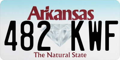 AR license plate 482KWF