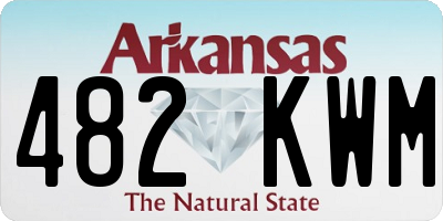 AR license plate 482KWM