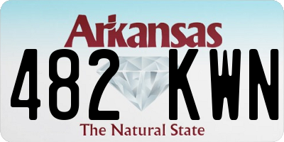 AR license plate 482KWN