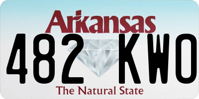 AR license plate 482KWO