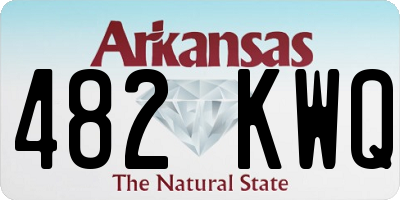 AR license plate 482KWQ