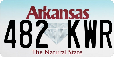 AR license plate 482KWR