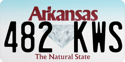 AR license plate 482KWS