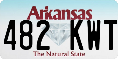AR license plate 482KWT