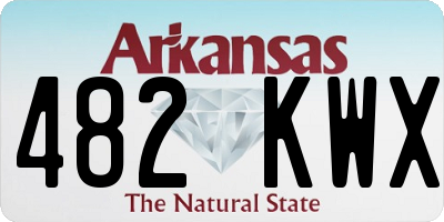 AR license plate 482KWX